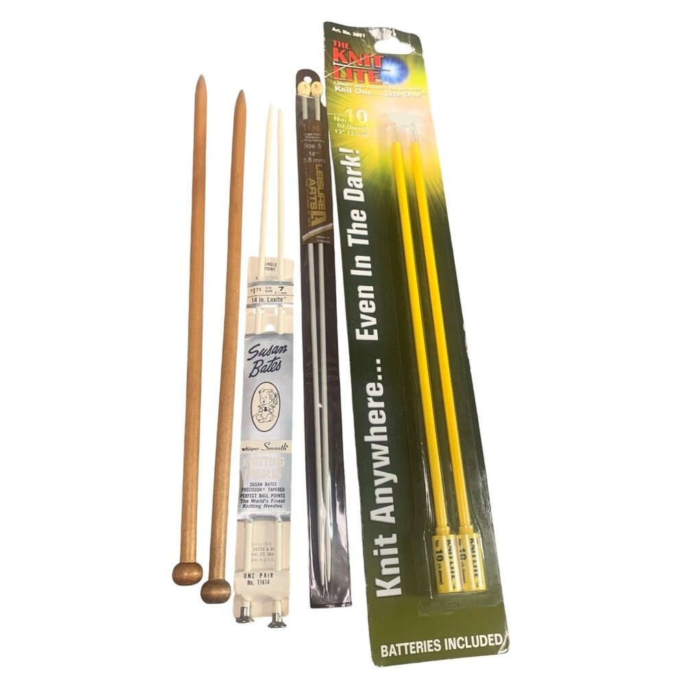 Lot of Knitting Needles: Susan Bates Leisure Arts & The Knit Lite For S/M/L Proj